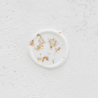 White and Gold Wax Seals | Set of 25 Wax Seals