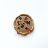 Rose Confetti Wax Seal in Gold | Pack of 10 Wax Seals