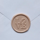 Customizable Color LOVE Self-adhesive Wax Seals, Set of 5 Wax Seals