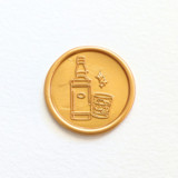 Bourbon- Customizable Color- Set of 25 Hand-crafted Wax Seals Wax Seals