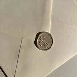 Carrara Flora Wax Seal Stickers Pack of 10, Nude Natural Wax Seals