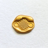 Lucky Knot -Hand-crafted Wax Seals - Customizable Color- Set of 25 Wax Seals