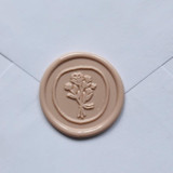 Customizable Color Floral Bouquet Self-adhesive Wax Seals, Set of 5 Wax Seals