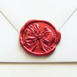 Silk Bow- Customizable Color- Hand-Crafted Wax Seals- Set of 25 Wax Seals
