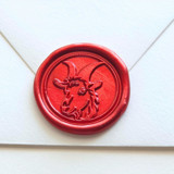 Goat- Customizable Color- Hand-Crafted Wax Seals- Set of 25 Wax Seals
