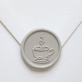 Customizable Color Coffee/Tea Self-adhesive Wax Seals, Set of 5 Wax Seals