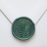 Customizable Color Evergreen Trees Self-adhesive Wax Seals, Set of 5 Wax Seals