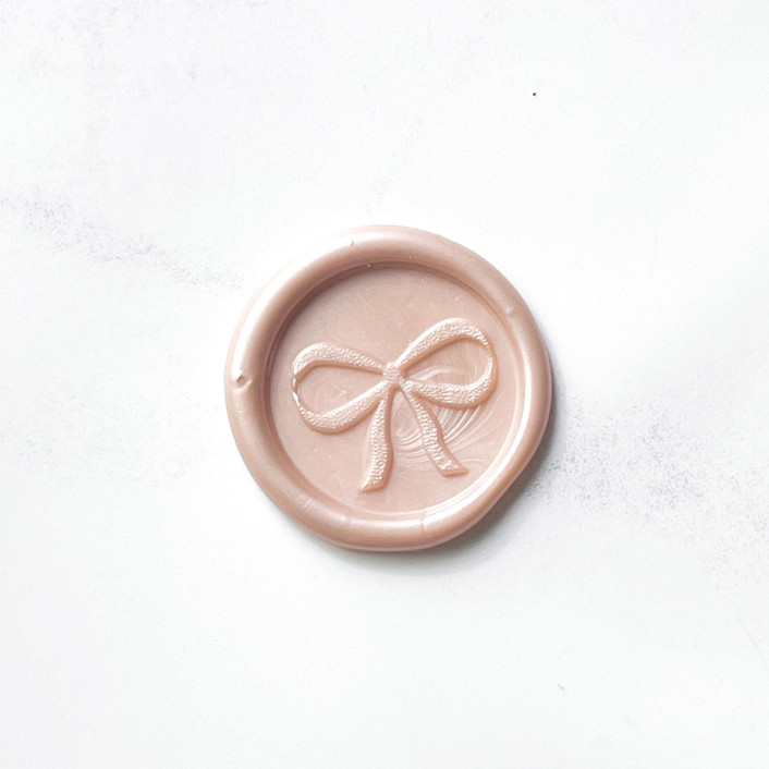 Bow in Champagne Pack of 10 Wax Seals by Abby Choi Minted