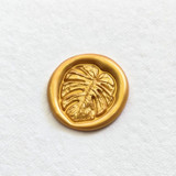 Monstera Borsigiana- Hand-crafted Wax Seals - Customizable Color- Set of 25 Wax Seals