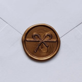 Customizable Color Ribbon Self-adhesive Wax Seals, Set of 5 Wax Seals