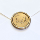 Pitbull- Customizable Color- Hand-Crafted Wax Seals- Set of 25 Wax Seals