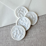 White graduation wax seal - Graduation cap throw | Set of 10 Wax Seals