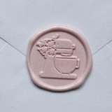 Customizable Color Baker's Mixer Self-adhesive Wax Seals, Set of 5 Wax Seals