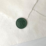 Bow Green Wax Seal - set of 10 Wax Seals