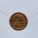 Customizable Color Thank You Cursive A Wax Seals, Set of 5 Wax Seals