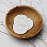 Beige Custom Monogram Floral Wax Seals | Set of 25 Wax Seals