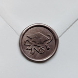 Customizable Color Graduation Cap and Scroll Self-adhesive Wax Seals, Set of 5 Wax Seals