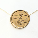 All the Best- Customizable Color- Set of 25 Hand-crafted Wax Seals Wax Seals