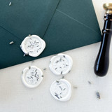 Lavender Floral Wreath Self-adhesive Wax Seal | Set Of 6 Wax Seals