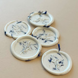 Dried Cornflower Wax Seal Stickers Pack of 10 Wax Seals