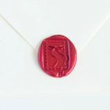 Bow Postage- Customizable Color- Hand-Crafted Wax Seals- Set of 25 Wax Seals