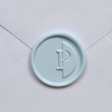 Customizable Color "P" Monogrammed Self-adhesive Wax Seals, Set of 5 Wax Seals