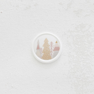 Pink Christmas Tree Wax Seals for Holiday Cards and Winter Weddings | Set of 25 Wax Seals