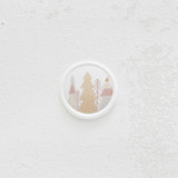 Pink Christmas Tree Wax Seals for Holiday Cards and Winter Weddings | Set of 25 Wax Seals