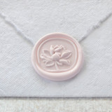 Water Lily- Customizable Color- Set of 25 Hand-crafted Wax Seals Wax Seals