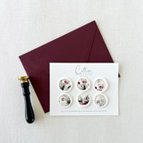 Elegant Christmas Floral Wax seal | Set of 6 Wax Seals