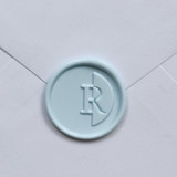 Customizable Color "R" Monogrammed Self-adhesive Wax Seals, Set of 5 Wax Seals