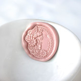 Daisy Frame Wax Seal, Pack of 10, Customizable Color Wax Seals