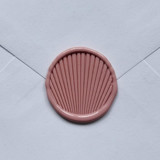 Customizable Color Shell Self-adhesive Wax Seals, Set of 5 Wax Seals