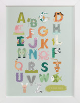 Alphabet farm Nursery Art Prints