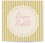 Striped doily Novelty Enclosure Cards