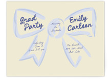Grad Party Bow Novelty Enclosure Cards
