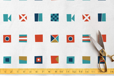Nautical Flags Fabric