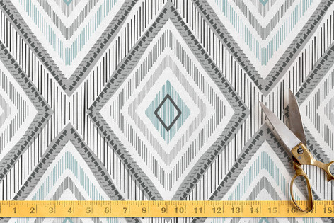 imperfectly perfect ikat Fabric