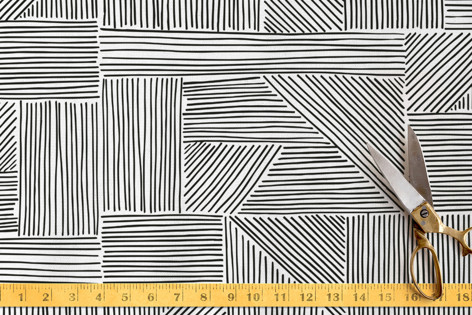 Sketchbook Geometric Fabric