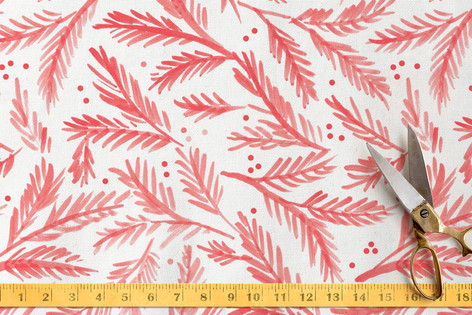 Watercolor Pines Fabric