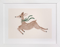 Deer With Bow Nursery Art Prints