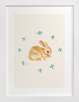 Garden Bunnies 1 Nursery Art Prints