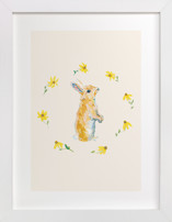 Garden Bunnies 2 Nursery Art Prints