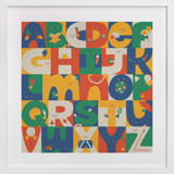 Alphabet Characters Nursery Art Prints