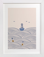 Lobster Boat & Buoy 1 Nursery Art Prints