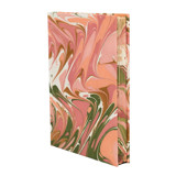 Hand-Marbled Hardcover Notebook in Peony Bloom Notebook