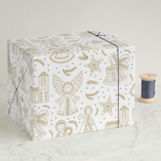 Country Nativity Wrapping Paper Sheets