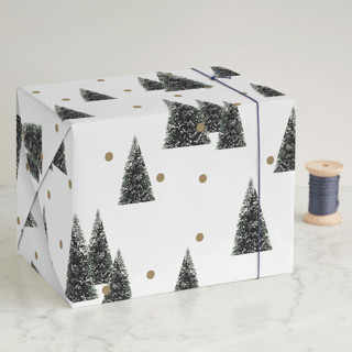 flocked forest Wrapping Paper Sheets