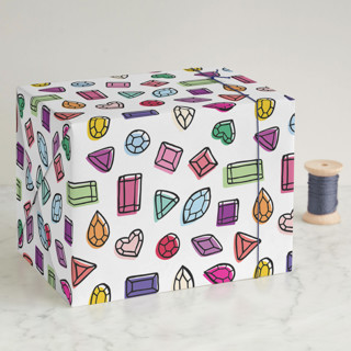 Scattered Gems Wrapping Paper Sheets