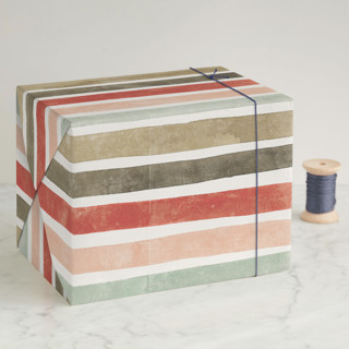 Candy Cane Stripes Wrapping Paper Sheets